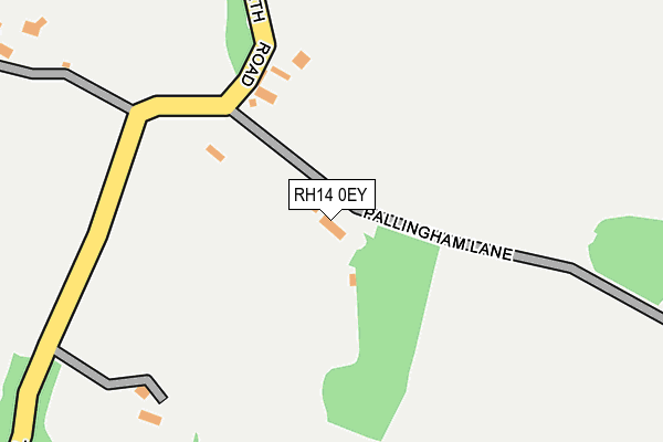 RH14 0EY map - OS OpenMap – Local (Ordnance Survey)