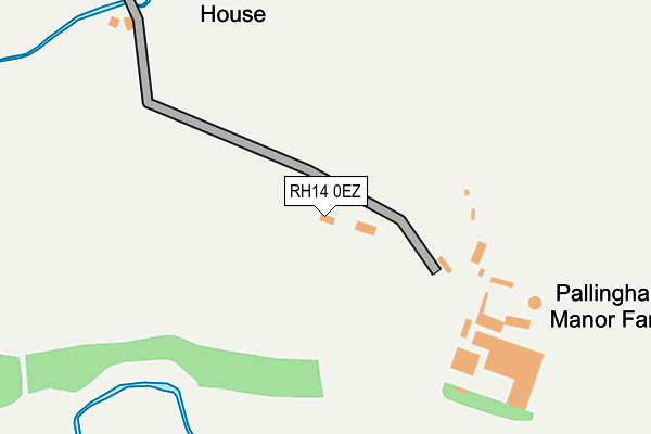 RH14 0EZ map - OS OpenMap – Local (Ordnance Survey)