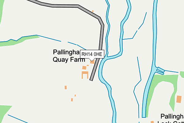 RH14 0HE map - OS OpenMap – Local (Ordnance Survey)