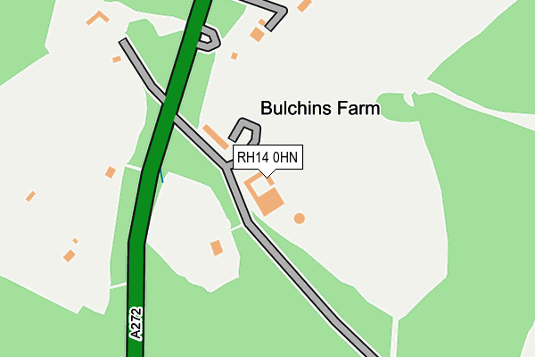 RH14 0HN map - OS OpenMap – Local (Ordnance Survey)