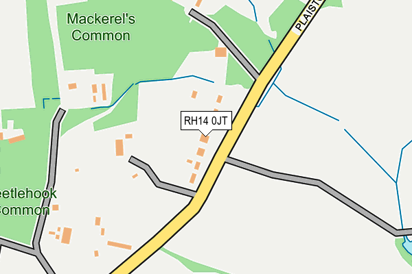 RH14 0JT map - OS OpenMap – Local (Ordnance Survey)