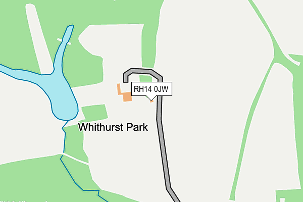 RH14 0JW map - OS OpenMap – Local (Ordnance Survey)