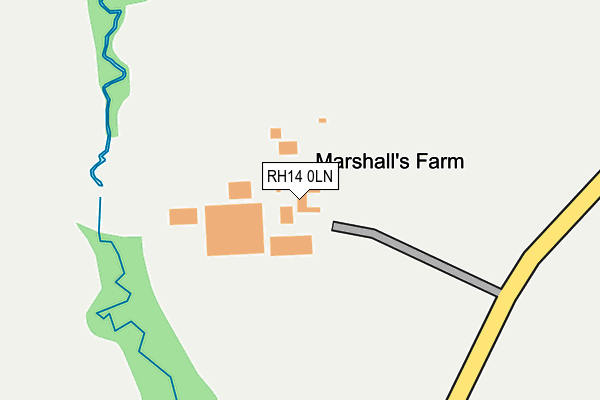 RH14 0LN map - OS OpenMap – Local (Ordnance Survey)
