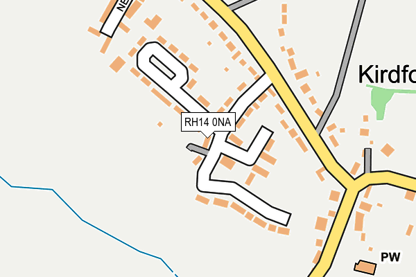 RH14 0NA map - OS OpenMap – Local (Ordnance Survey)