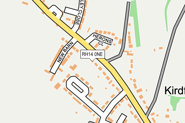 RH14 0NE map - OS OpenMap – Local (Ordnance Survey)