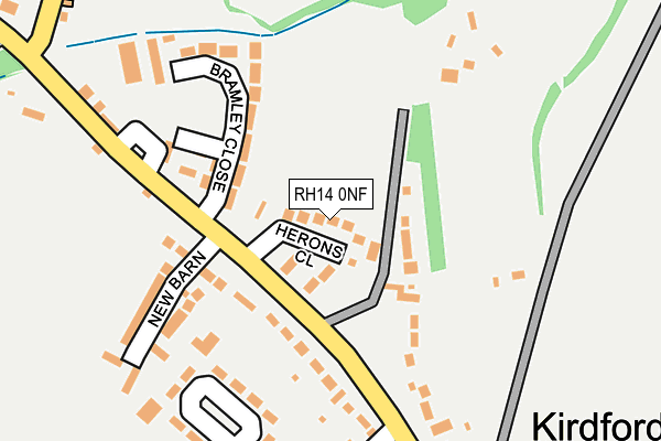 RH14 0NF map - OS OpenMap – Local (Ordnance Survey)