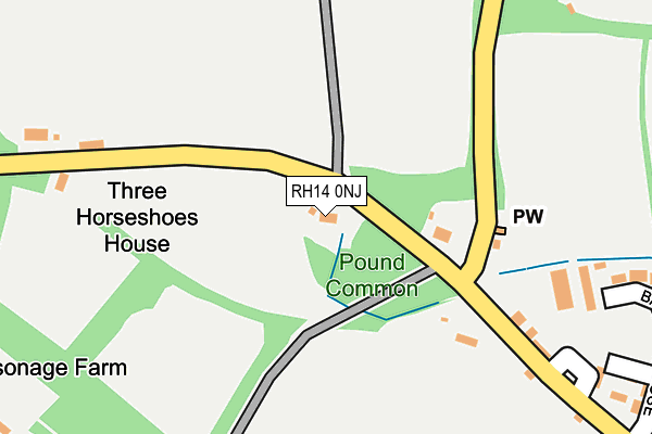 RH14 0NJ map - OS OpenMap – Local (Ordnance Survey)