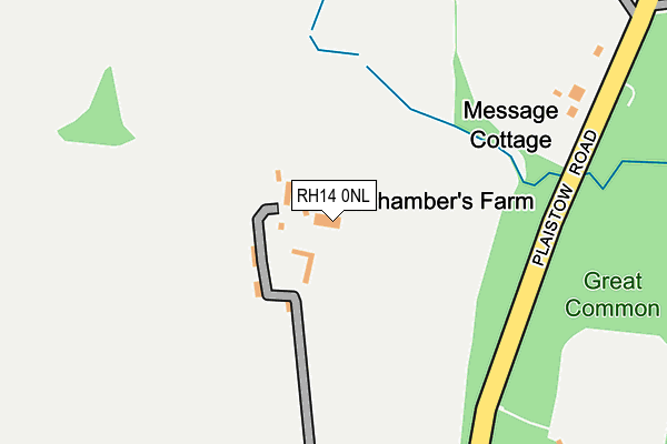 RH14 0NL map - OS OpenMap – Local (Ordnance Survey)
