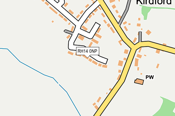 RH14 0NP map - OS OpenMap – Local (Ordnance Survey)