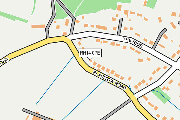 RH14 0PE map - OS OpenMap – Local (Ordnance Survey)