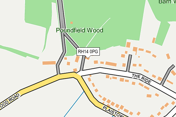 RH14 0PG map - OS OpenMap – Local (Ordnance Survey)