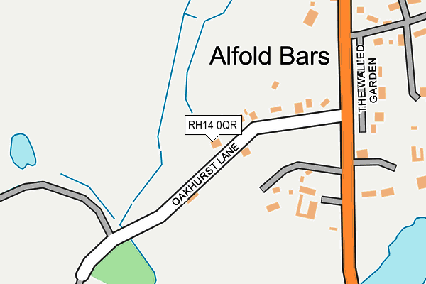 RH14 0QR map - OS OpenMap – Local (Ordnance Survey)