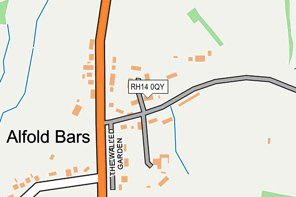 RH14 0QY map - OS OpenMap – Local (Ordnance Survey)
