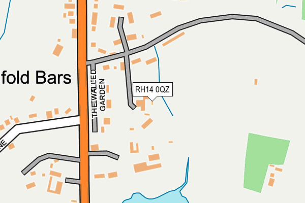 RH14 0QZ map - OS OpenMap – Local (Ordnance Survey)