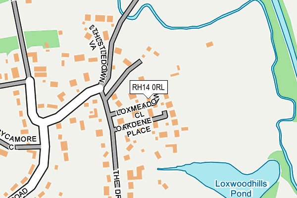 RH14 0RL map - OS OpenMap – Local (Ordnance Survey)