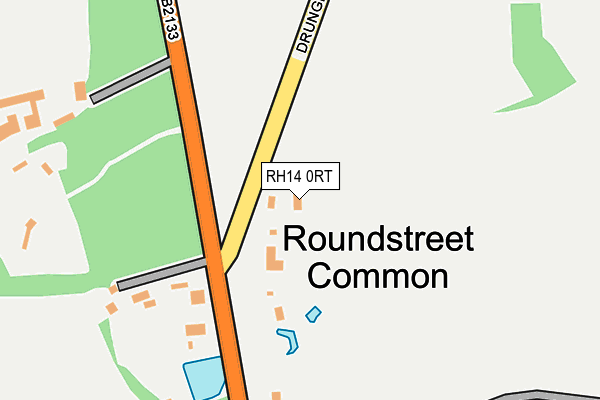 RH14 0RT map - OS OpenMap – Local (Ordnance Survey)