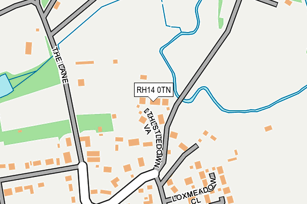 RH14 0TN map - OS OpenMap – Local (Ordnance Survey)