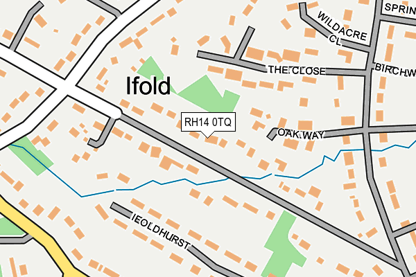 RH14 0TQ map - OS OpenMap – Local (Ordnance Survey)