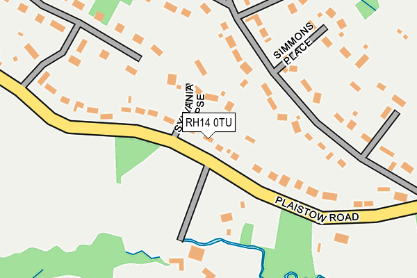 RH14 0TU map - OS OpenMap – Local (Ordnance Survey)