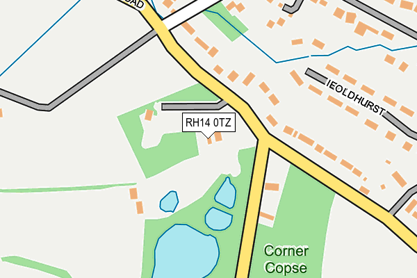 RH14 0TZ map - OS OpenMap – Local (Ordnance Survey)
