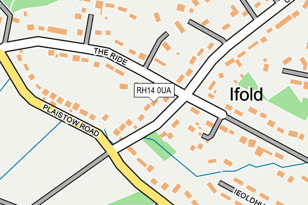 RH14 0UA map - OS OpenMap – Local (Ordnance Survey)