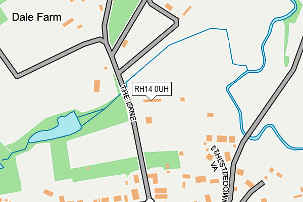 RH14 0UH map - OS OpenMap – Local (Ordnance Survey)