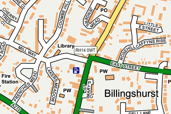 RH14 0WT map - OS OpenMap – Local (Ordnance Survey)