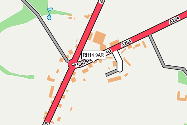 RH14 9AR map - OS OpenMap – Local (Ordnance Survey)