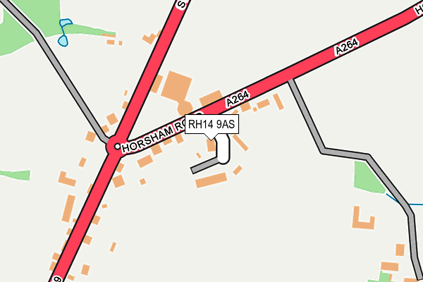 RH14 9AS map - OS OpenMap – Local (Ordnance Survey)