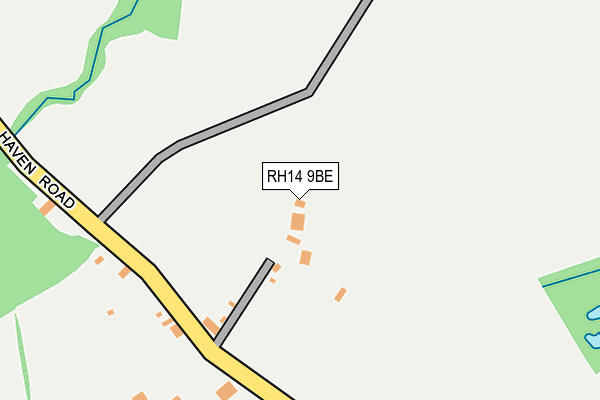 RH14 9BE map - OS OpenMap – Local (Ordnance Survey)