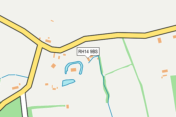 RH14 9BS map - OS OpenMap – Local (Ordnance Survey)