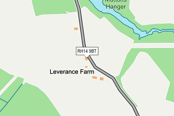 RH14 9BT map - OS OpenMap – Local (Ordnance Survey)
