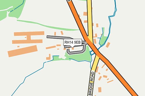 RH14 9EB map - OS OpenMap – Local (Ordnance Survey)