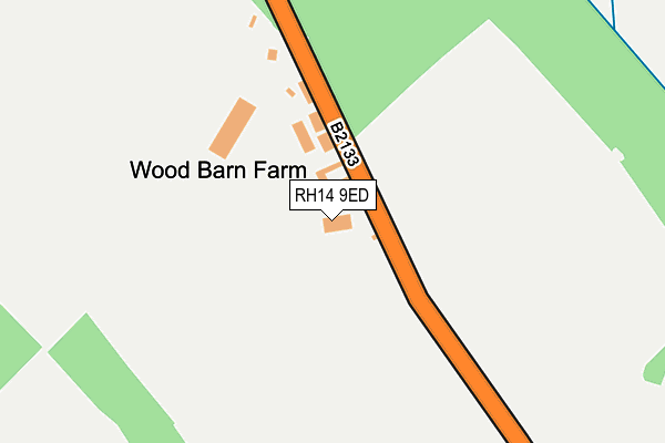 RH14 9ED map - OS OpenMap – Local (Ordnance Survey)