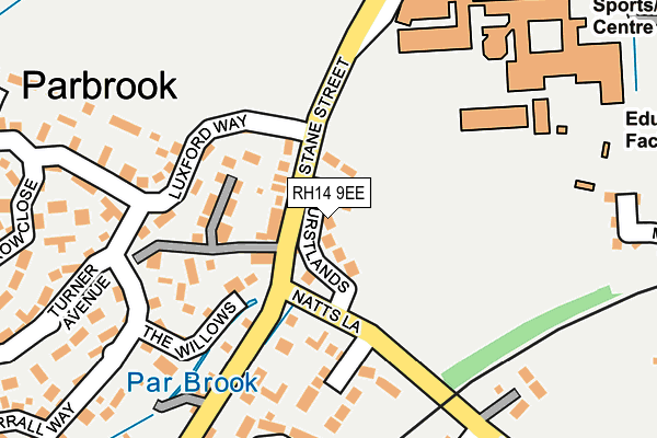 RH14 9EE map - OS OpenMap – Local (Ordnance Survey)