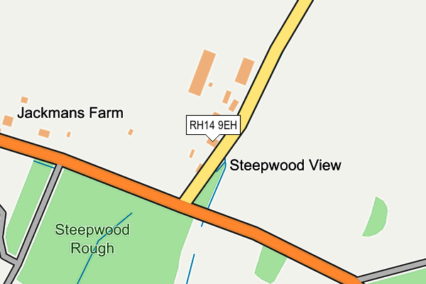 RH14 9EH map - OS OpenMap – Local (Ordnance Survey)
