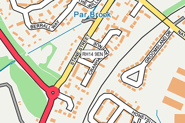 RH14 9EN map - OS OpenMap – Local (Ordnance Survey)