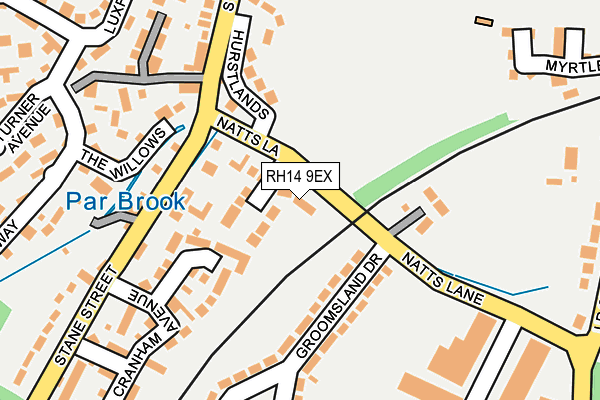 RH14 9EX map - OS OpenMap – Local (Ordnance Survey)