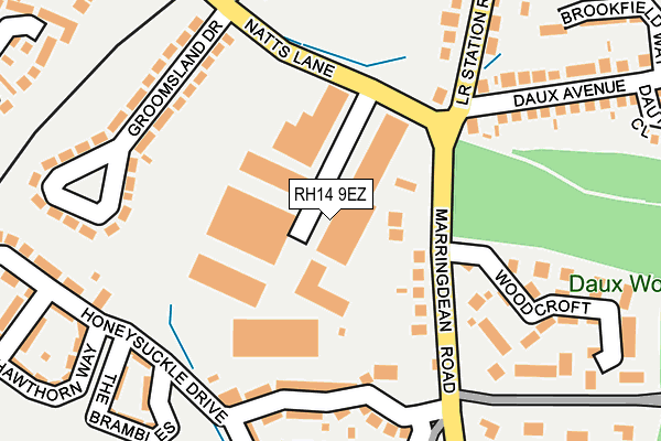 RH14 9EZ map - OS OpenMap – Local (Ordnance Survey)