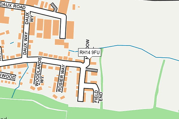 RH14 9FU map - OS OpenMap – Local (Ordnance Survey)