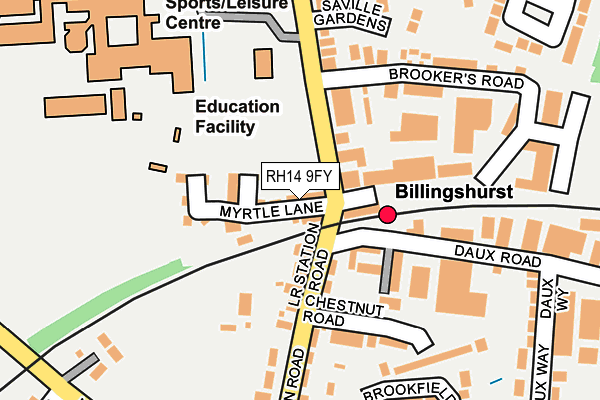 RH14 9FY map - OS OpenMap – Local (Ordnance Survey)