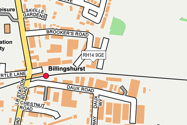 RH14 9GE map - OS OpenMap – Local (Ordnance Survey)