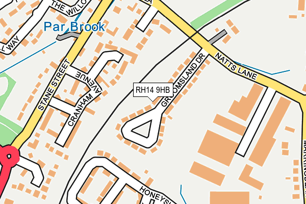 RH14 9HB map - OS OpenMap – Local (Ordnance Survey)