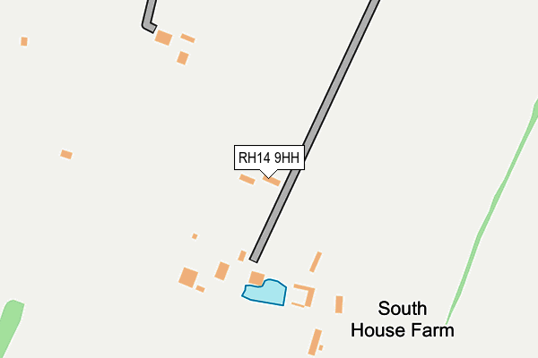 RH14 9HH map - OS OpenMap – Local (Ordnance Survey)