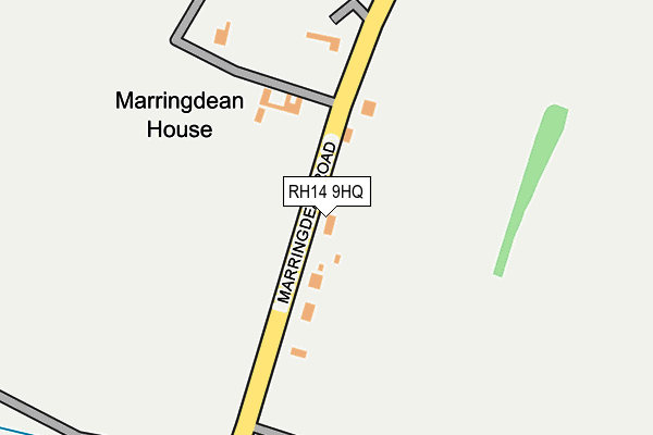 RH14 9HQ map - OS OpenMap – Local (Ordnance Survey)