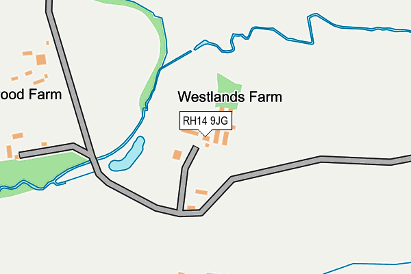 RH14 9JG map - OS OpenMap – Local (Ordnance Survey)