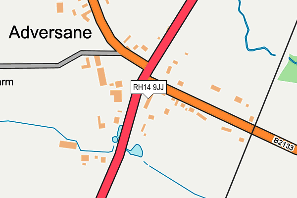 RH14 9JJ map - OS OpenMap – Local (Ordnance Survey)