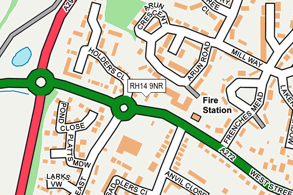 RH14 9NR map - OS OpenMap – Local (Ordnance Survey)