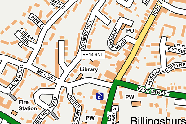 RH14 9NT map - OS OpenMap – Local (Ordnance Survey)