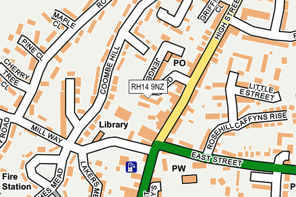 Map of GRIZZLY'S BARBERING ACADEMY LTD at local scale